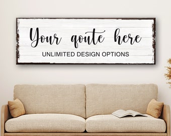 Custom Quote Sign Create your Own Canvas Quote Decor Custom Text Print Personalized Quote Wall Art 24 Hour Proof | Unlimited Revisions
