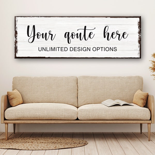 Custom Quote Sign Create your Own Canvas Quote Decor Custom Text Print Personalized Quote Wall Art 24 Hour Proof | Unlimited Revisions