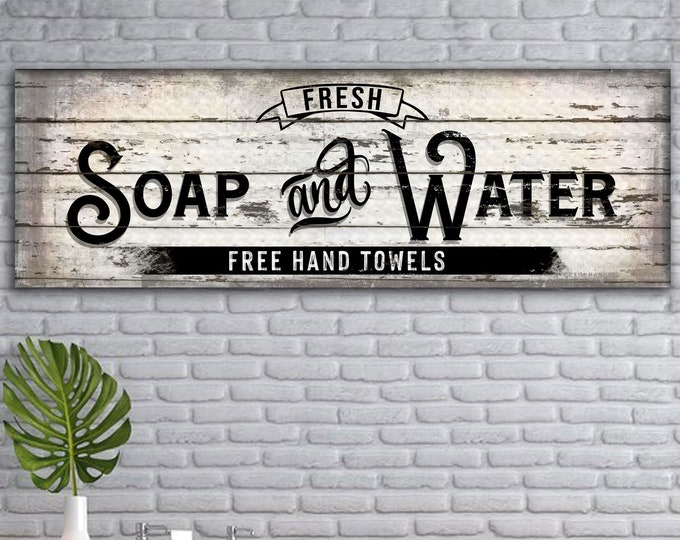 Blue Clawfoot Tub Fresh Soap and Water Bathroom Wall Art Bathroom Wall ...