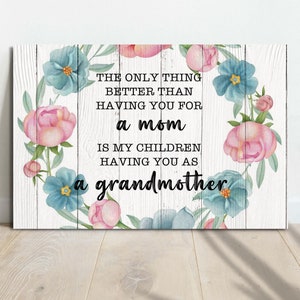Personalized Gift for Mother,Mother&#39;s Day Gift The Only Thing Better Than Having You As My Mom,Grandmas Mothers Day Gift From Grand Children