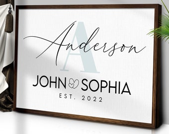 Custom Couple Name Sign | Personalized Couple Gifts Name Sign | Couples Gift For Boyfriend Wall Art | Custom Sign Wedding Anniversary Gift