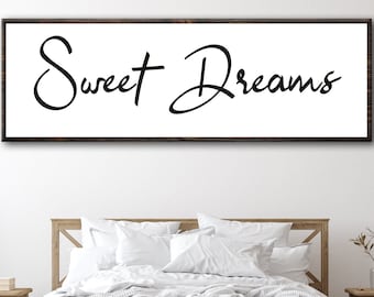 Sweet Dreams Sign | Bedroom Decor Custom | Personalized Bedroom Wall Art | Master Bedroom Sign | Customized Bedroom Wall Decor