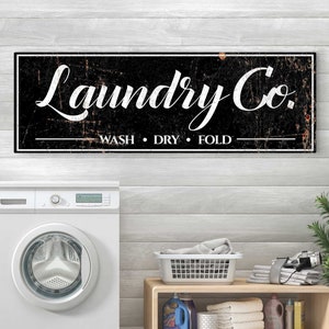 Laundry Room Signs | Wash Dry Fold Signs Home Wall Art | Wall Art Gift Laundry Decor | Laundry Art Housewarming Gift | Laundry Room Prints