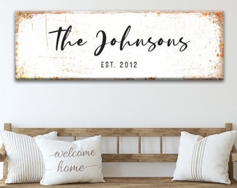 Custom Family Name Sign | Rustic Family Established Sign | Modern Farmhouse Est Name Sign | Personalized Family Wedding Sign