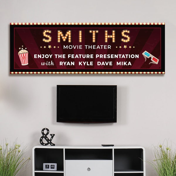 Movie Theater Decor Etsy