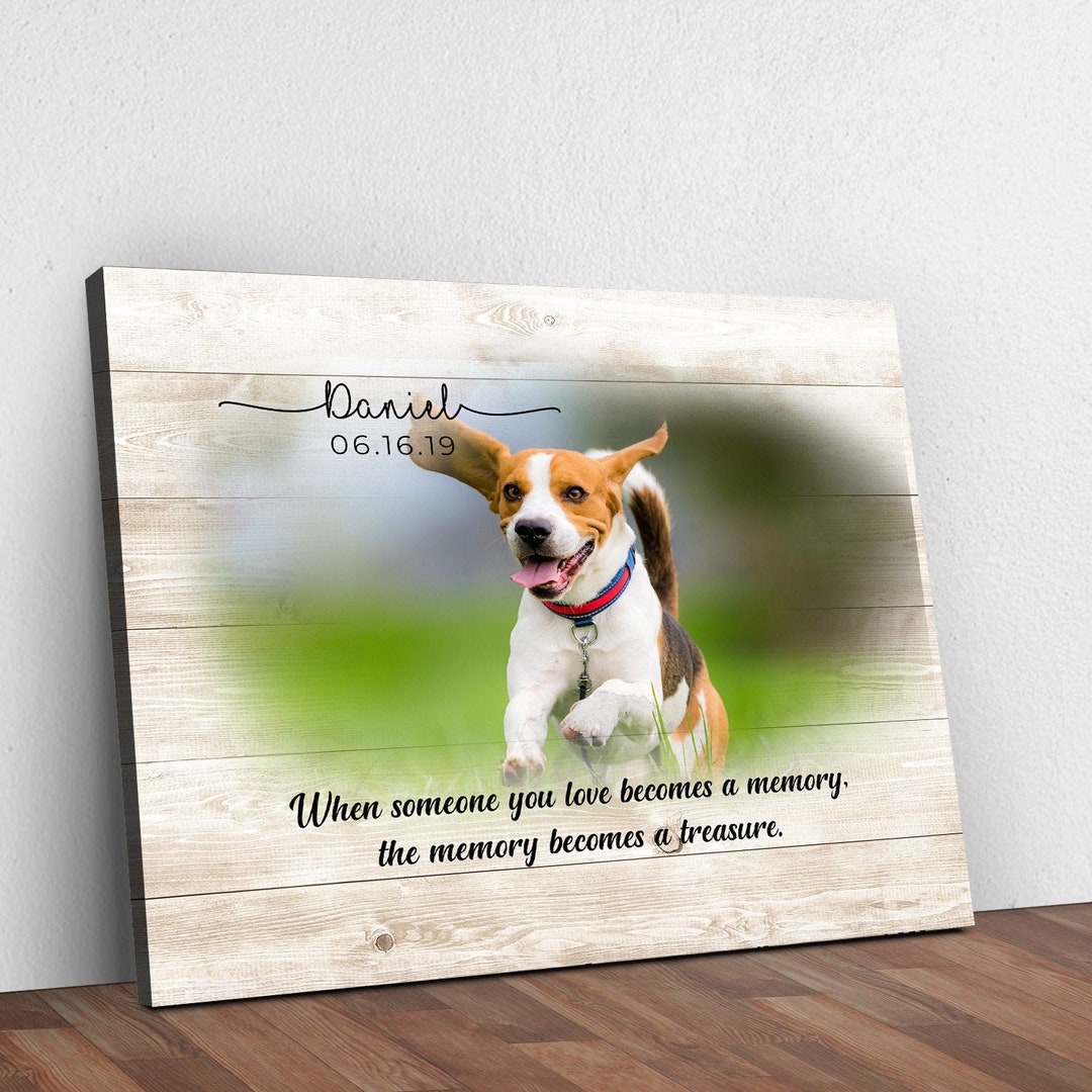 Custom Dog Memorial Photo Collage Pet Memorial Gift Dog Loss Etsy