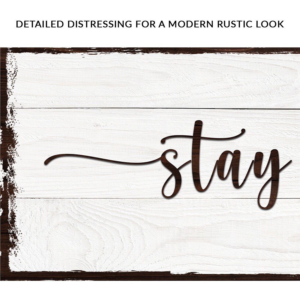 Stay Inn Sign Stay Awhile Sign | Guest Room Sign | Guest Bedroom Wall Decor ...