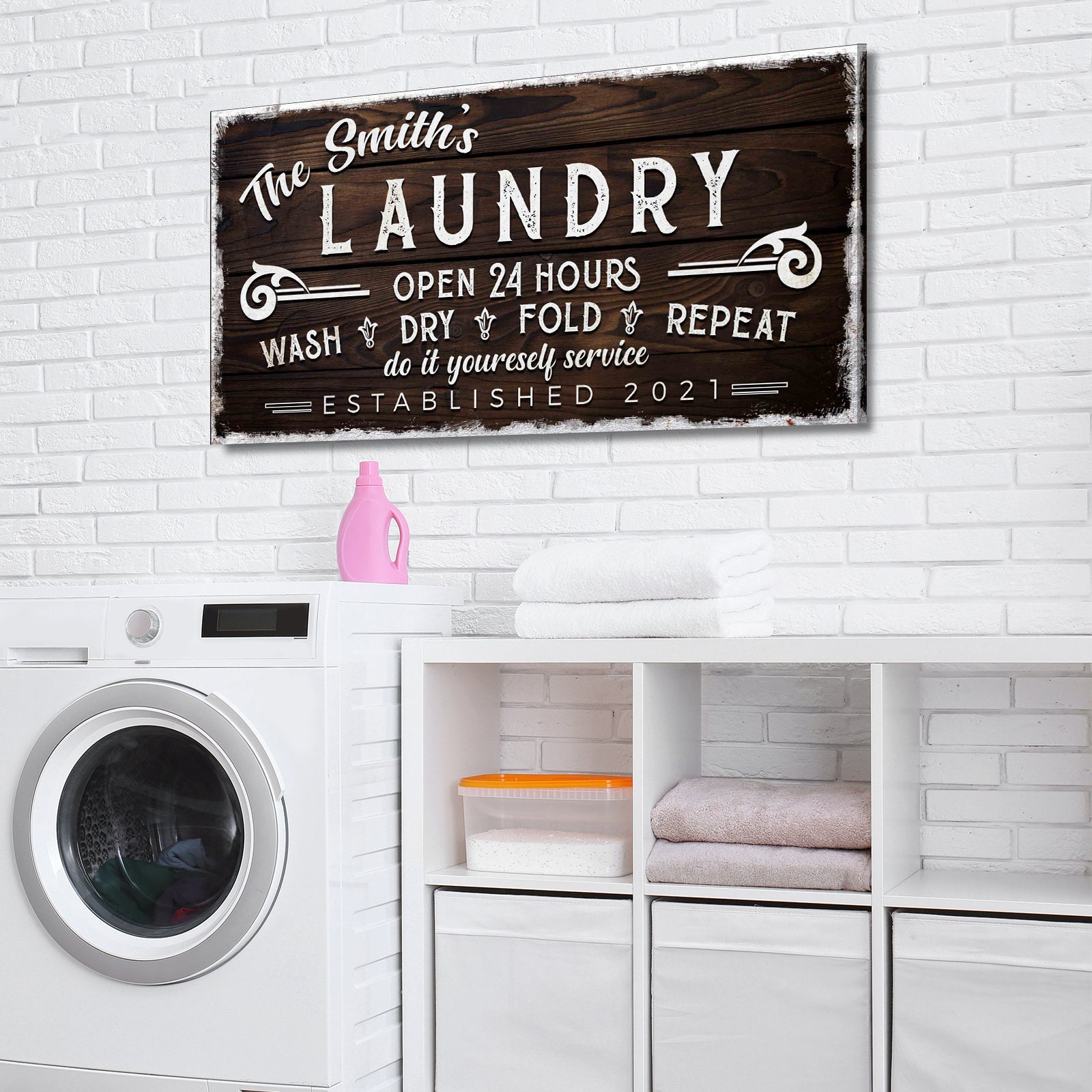 Laundry Room Decor Personalized Home Decoration Laundry - Etsy