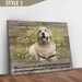 Custom Dog Memorial Passing Gift Pet Loss Frame Portrait Photo Canvas When Tomorrow Starts Without Me 