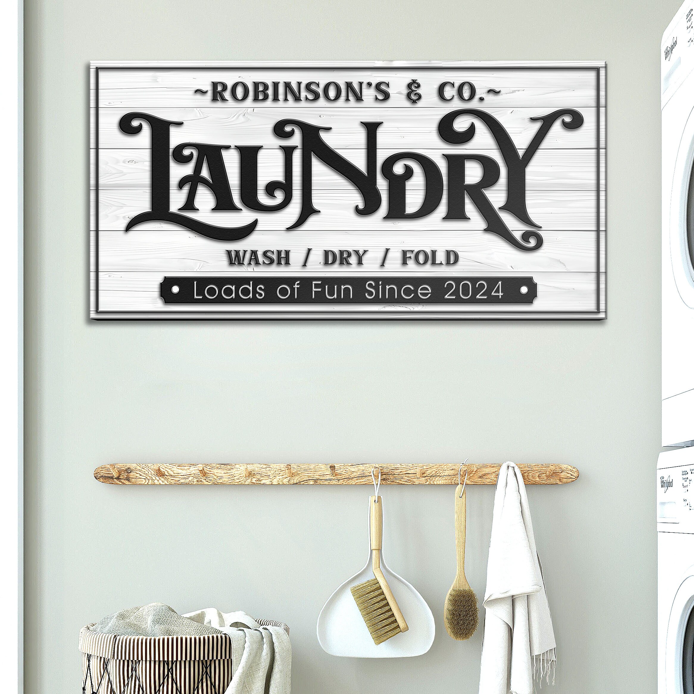 Personalized Laundry Room Decor | Farmhouse Laundry Sign | Laundry Room ...