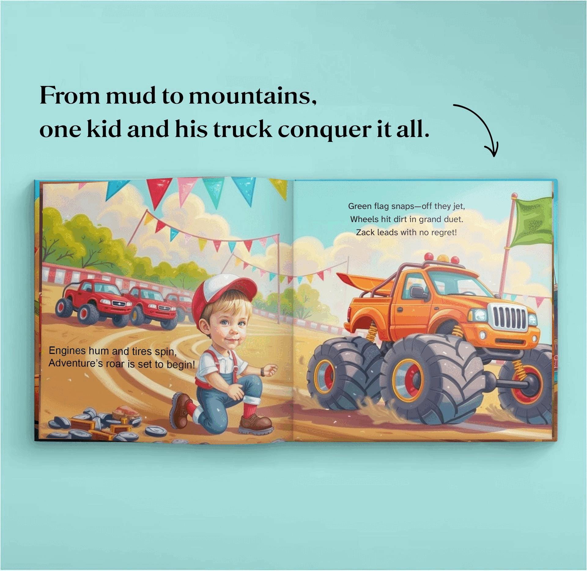 Monster Truck Rally | Custom Name Adventure Story for Boys ...