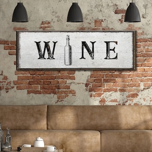 Wine Sign | Wine Bottle Bar Sign | Wine Lover Gift Sign | Wine Gift Wall Art | Winery Decor Bar Art | Wine Lovers Wall Decor | Bar Decor
