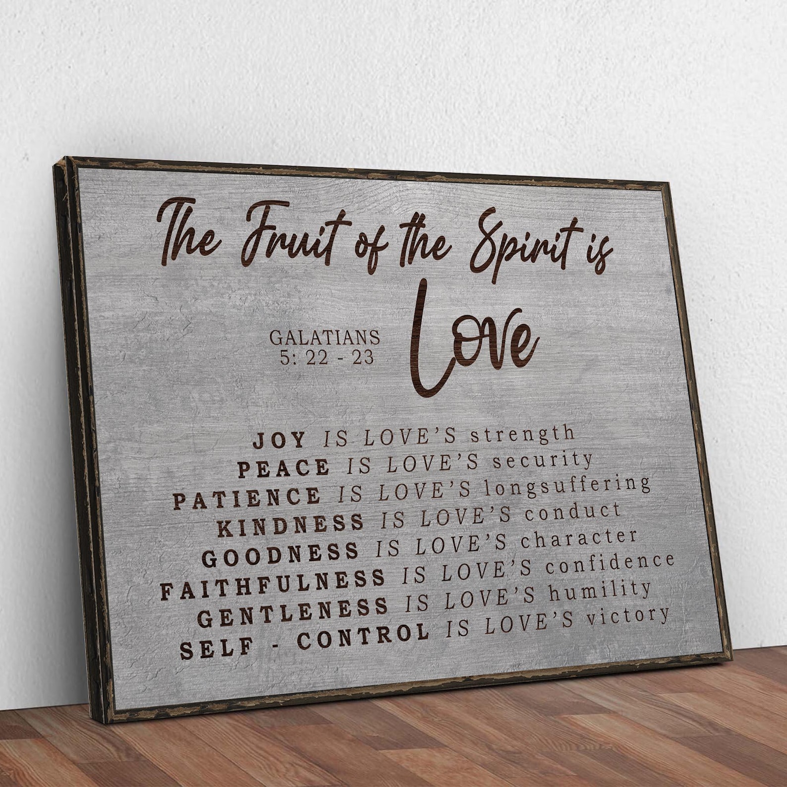 Galatians 5:22-23 Bible Verse Wall Decor | the Fruit of the Spirit Sign ...