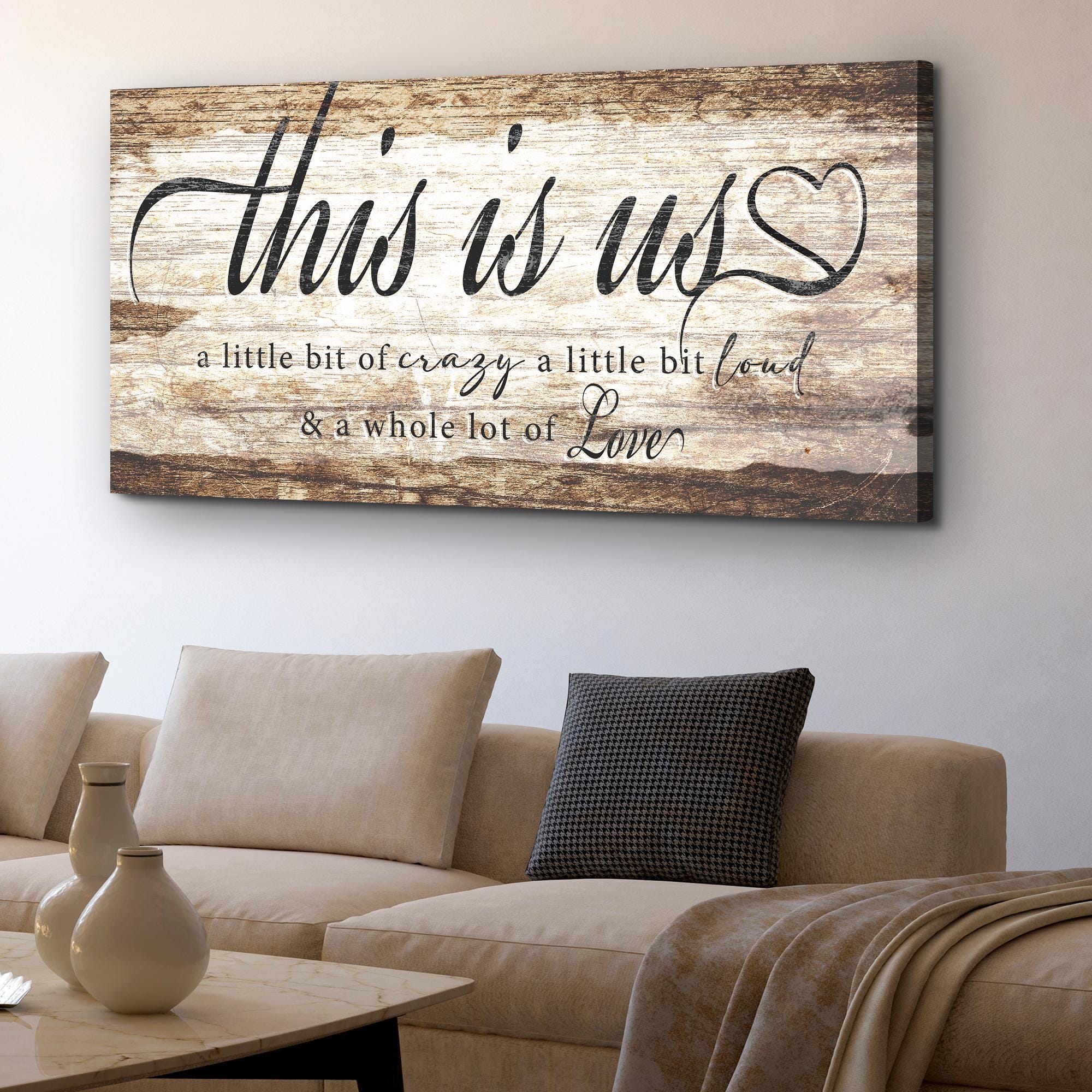This is Us Canvas Sign | Family Sign | Above the Bed Decor | A Little ...
