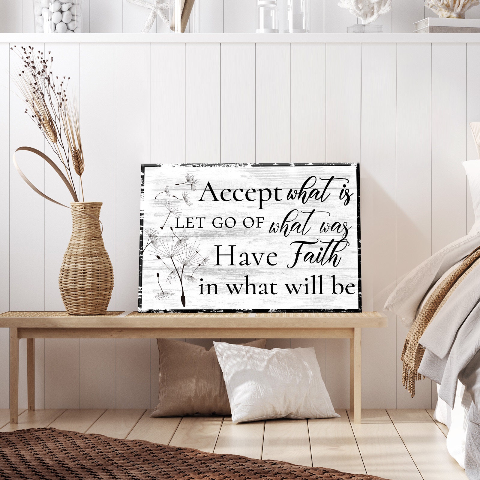 Accept What is Let Go of What Was Have Faith in What Will Be - Etsy