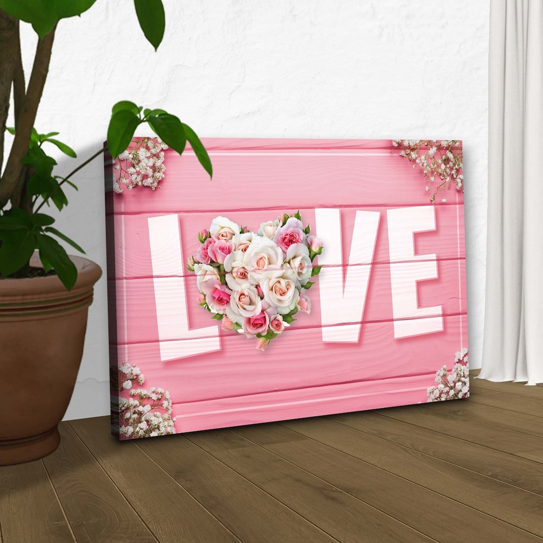 Love Sign, Valentine's Day Decor, Valentines Day Sign, Farmhouse