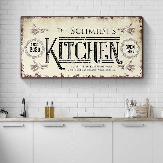 Personalized kitchen signs-gifts-decor-items-kitchen decor-art