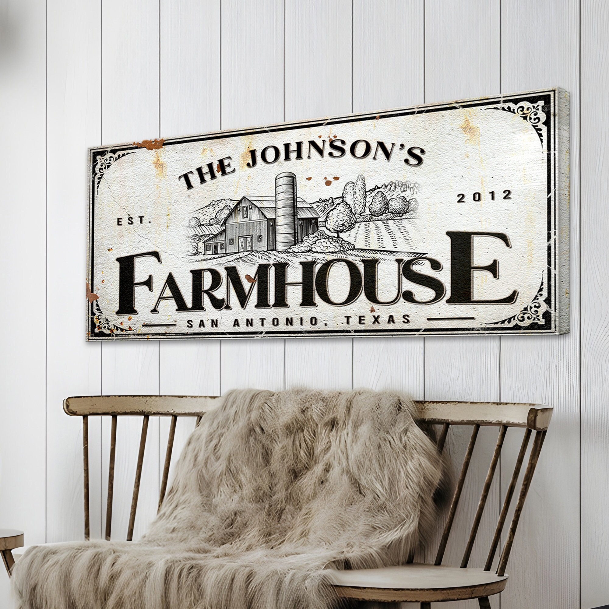 Farmhouse Sign | Farmhouse Decor | Home Decor Farmhouse | Personalized ...