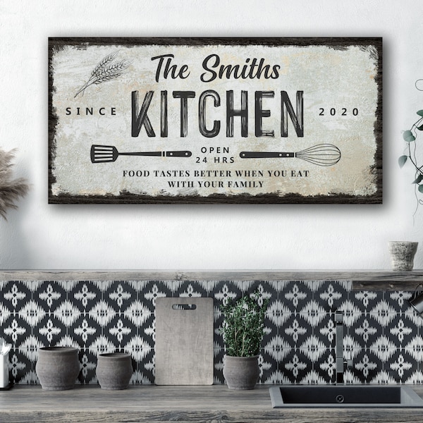 Custom Kitchen Sign Etsy