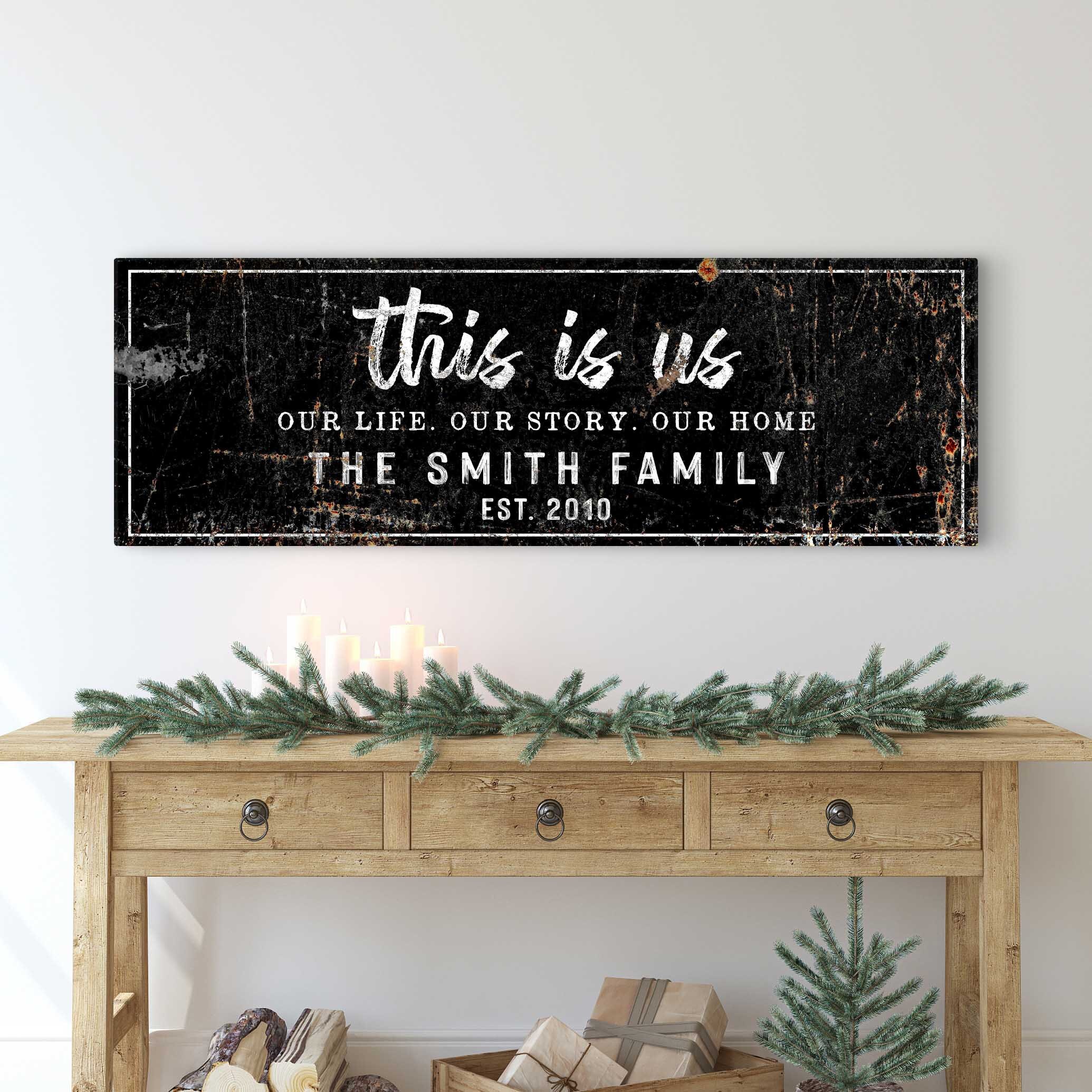 Personalized This is Us Wall Art | Personalized Family Name Sign | Our ...