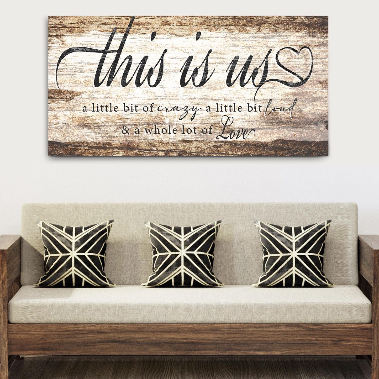 This is Us Canvas Sign | Family Sign | Above the Bed Decor | A Little ...