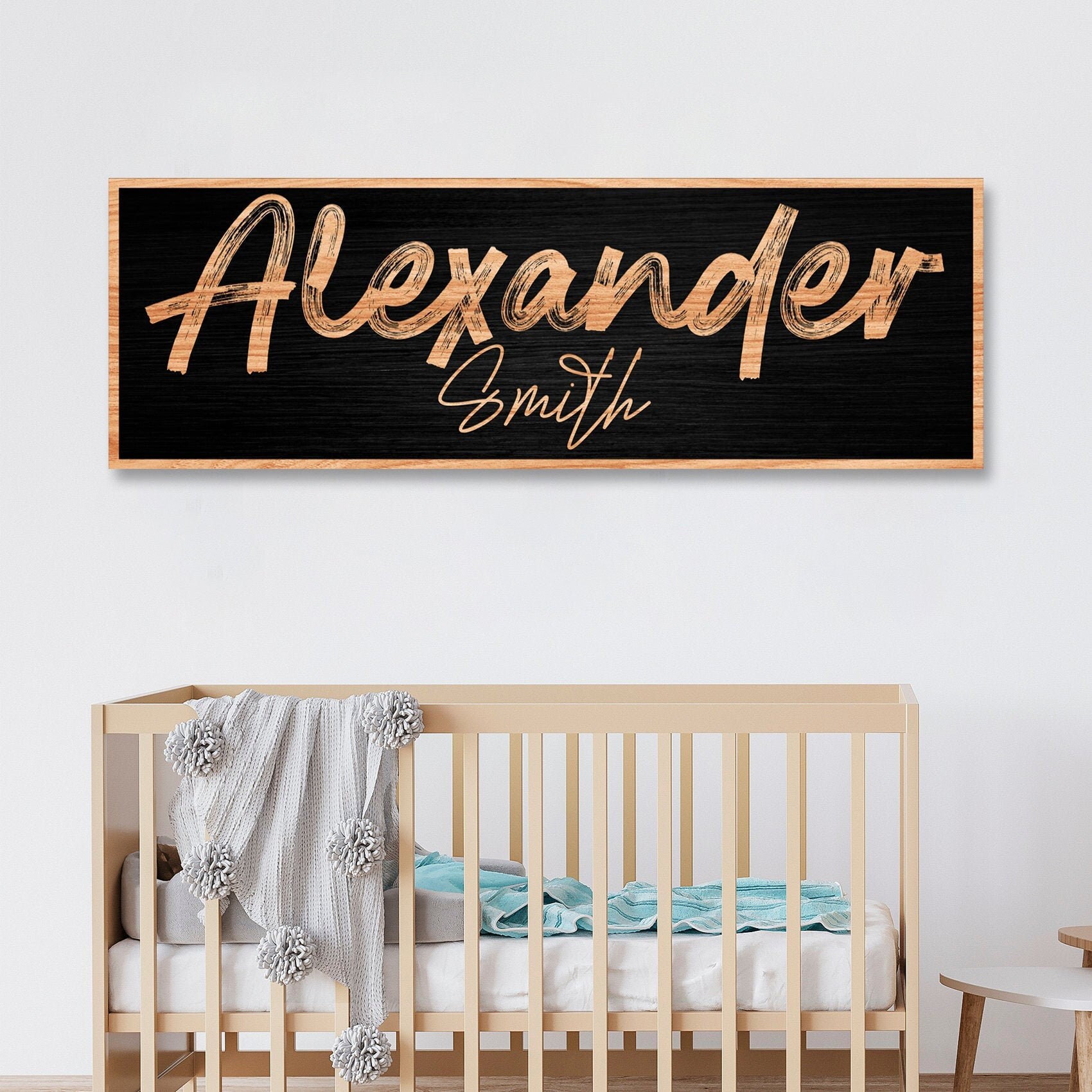 Nursery Room Sign Custom Canvas Sign Nursery Name Sign Baby | Etsy