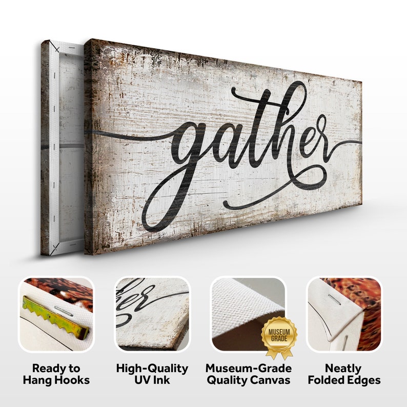 Farmhouse Gather Sign Distressed Gather Sign Living Room Wall Decor farmhouse-gather-sign-distressed-gather-sign-living-room-wall-decor