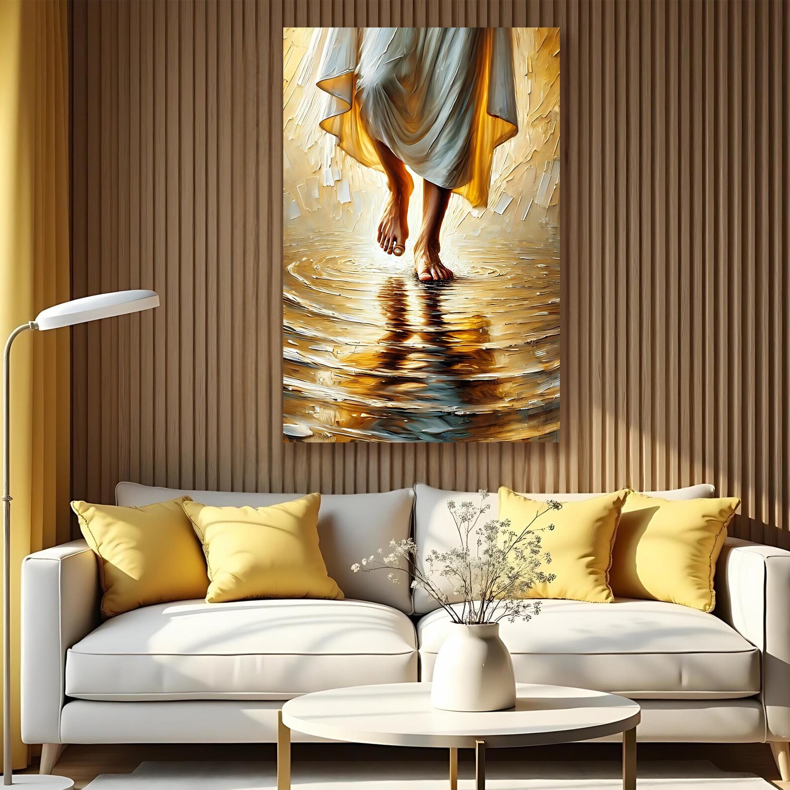 Jesus Christ Walking on Water Faith Wall Art | Religious Christian ...