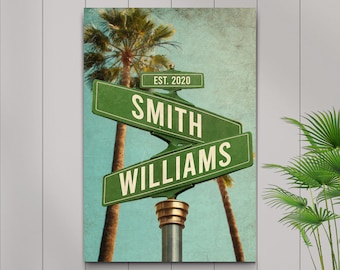 Street Name Signs | Wedding Signage Name Signs | Engagement Party Name Sign | Name Signs For 1st Anniversary Gift | Wedding Name Signs