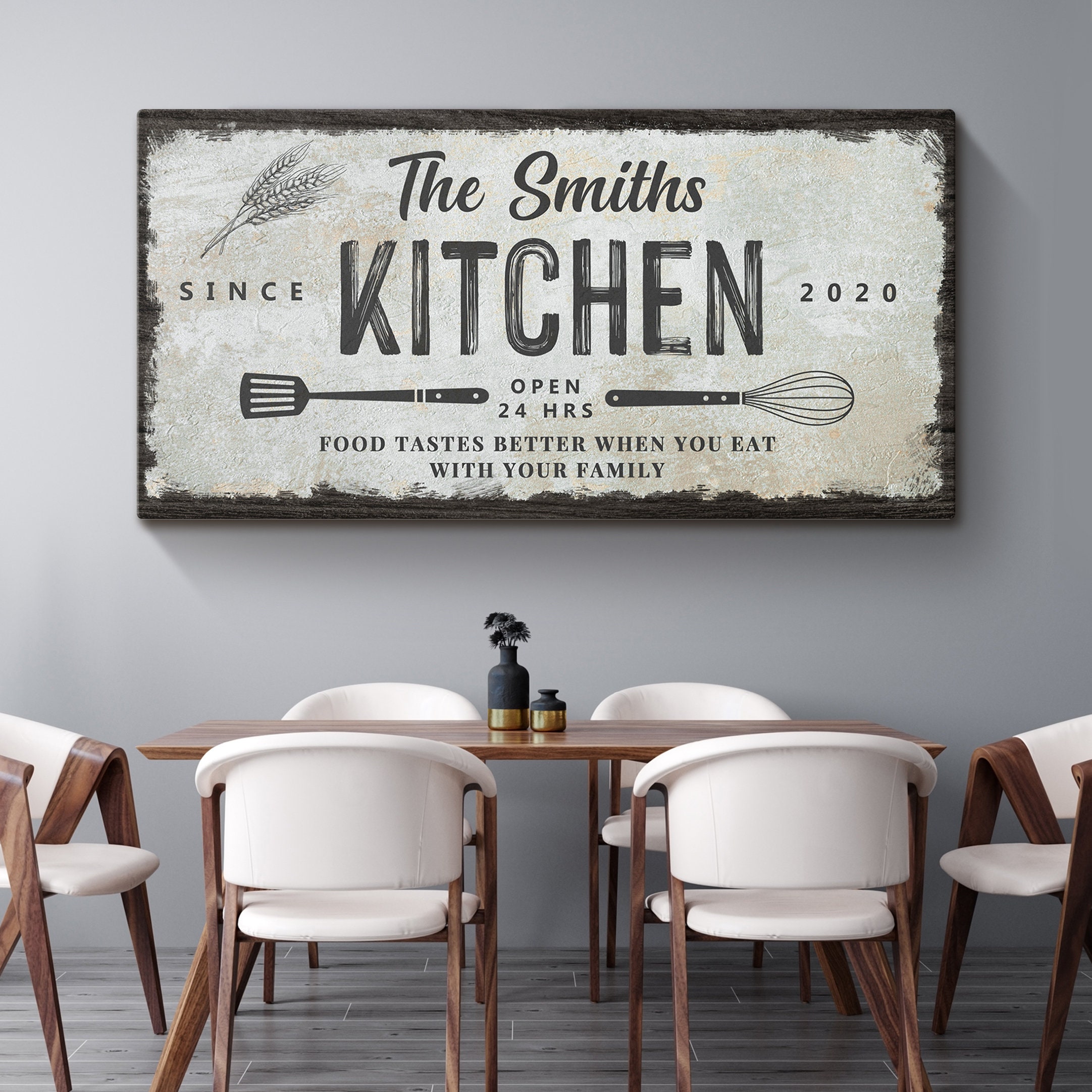 Kitchen Sign Kitchen Decor Personalized Custom Sign Kitchen | Etsy