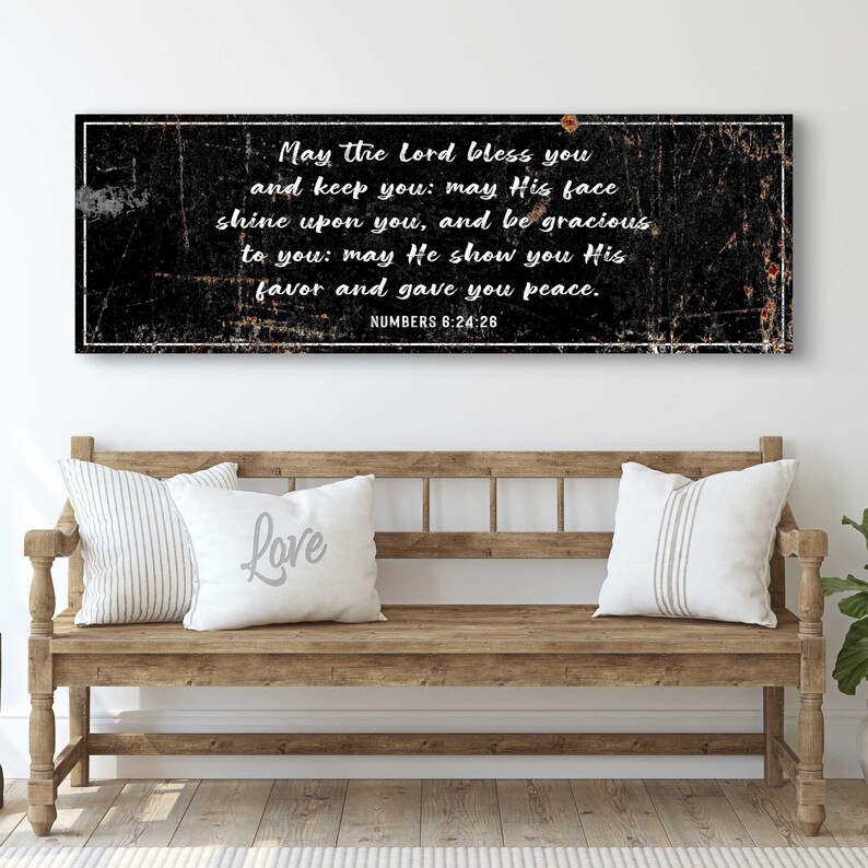 Numbers 6 24 26 Verse Wall Art | May the Lord Bless You and Keep and ...