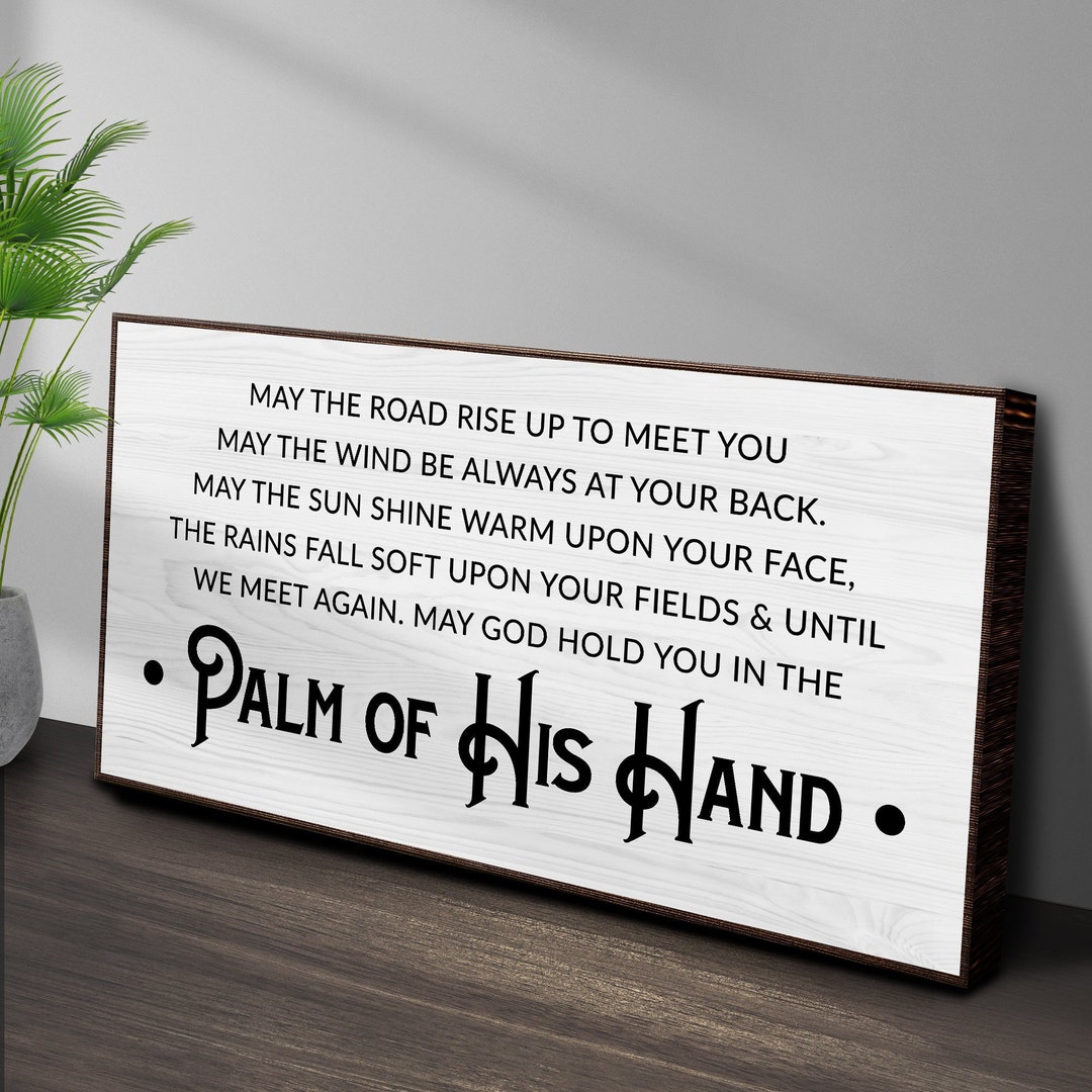 Irish Blessing Sign Irish Blessing Wall Art Irish Home Blessing St