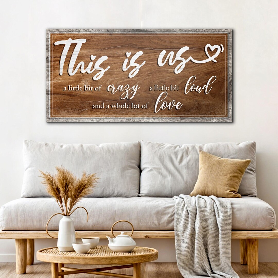 This is Us Canvas Sign | A Little Bit of Crazy Home Decor | Wedding ...