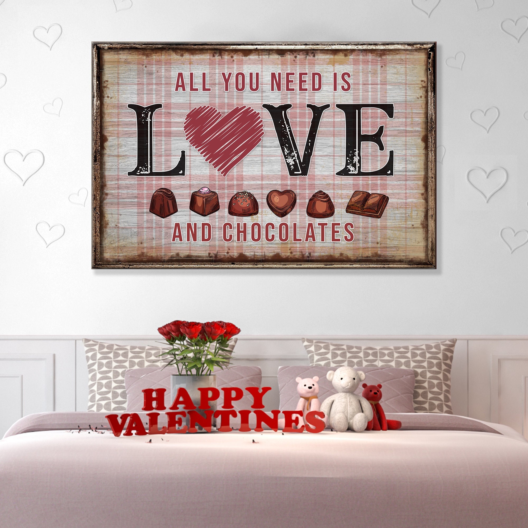 Valentines Day Decor | All You Need is Love Valentines Day Sign