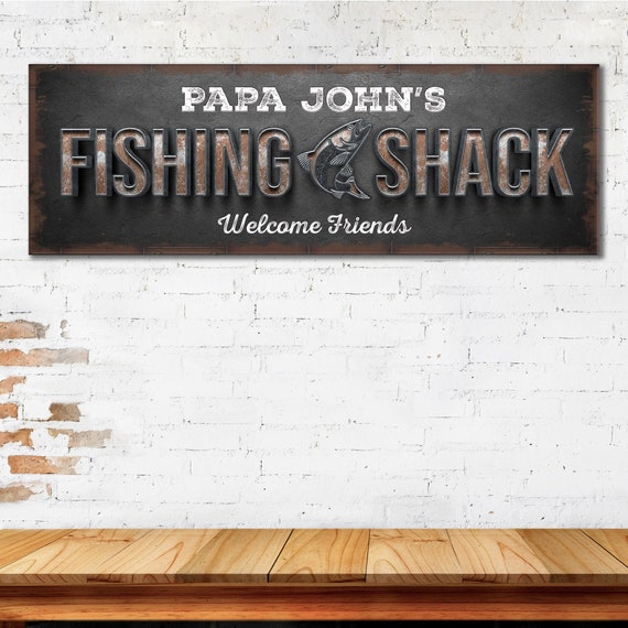 Ice Fishing Sign Personalized Fishing Shack Sign Vintage Sign Fishing Shop  Wall Décor Custom Welcome Friends Sign Gift for Fisherman -  Canada