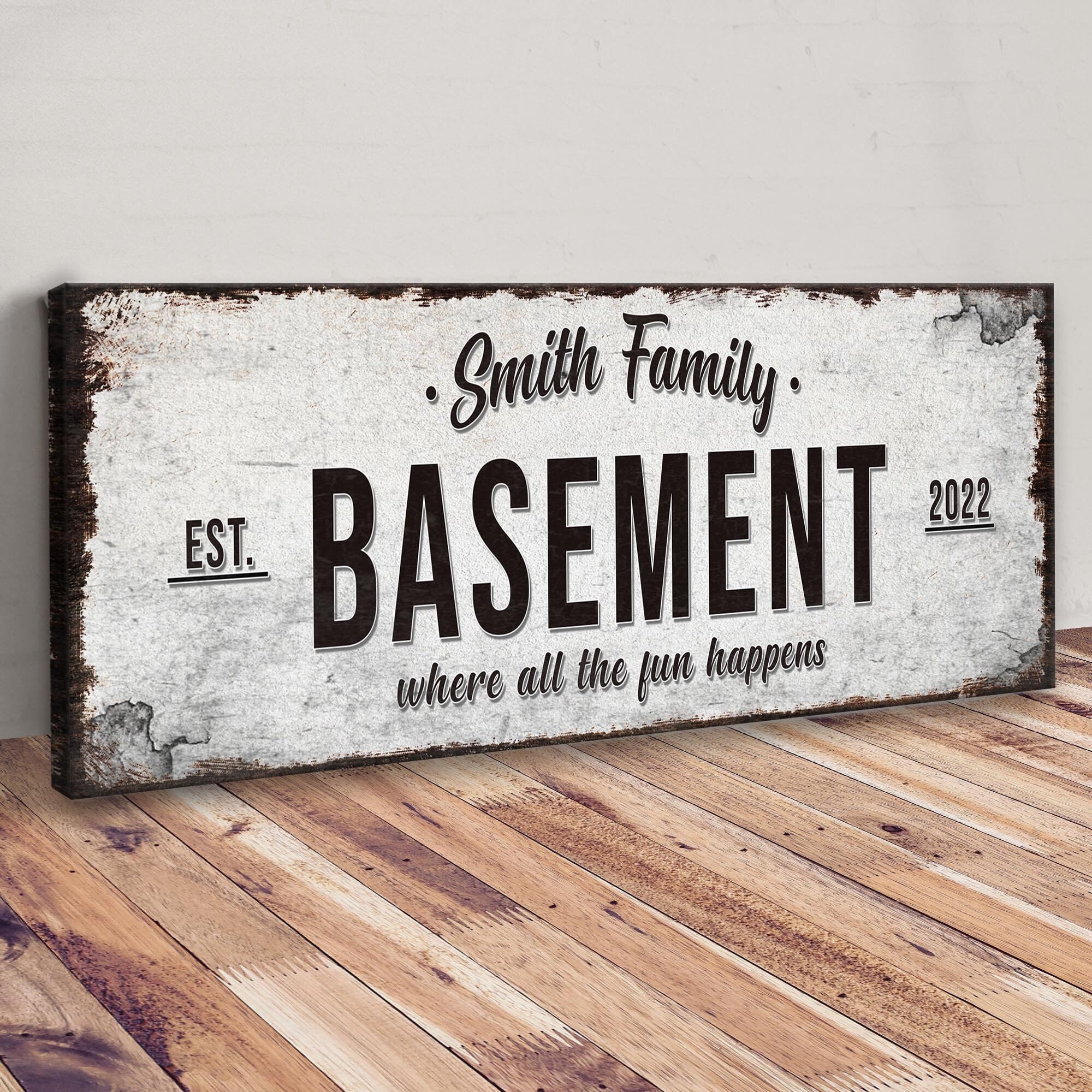 Basement Bar Sign | Bar Sign for Home Bar Wall Art | Personalized ...