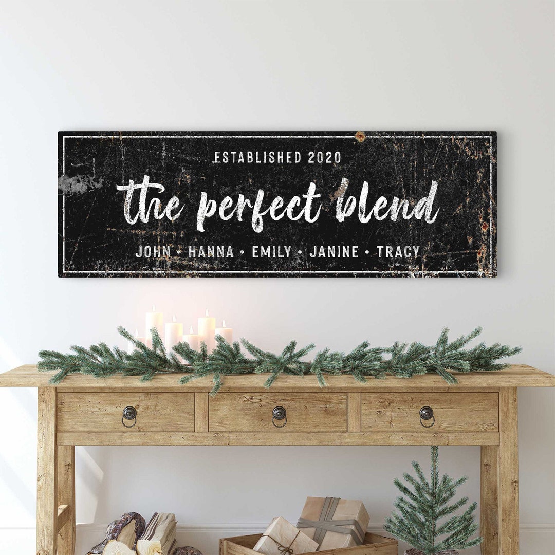 Family Name Sign Wall Art | Custom Family Sign Home Decor | Rustic ...