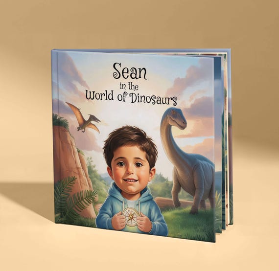 The World of Dinosaurs | Personalized Kids Storybook | Custom Dino Adventure | Educational Baby Gift | Prehistoric Learning Book