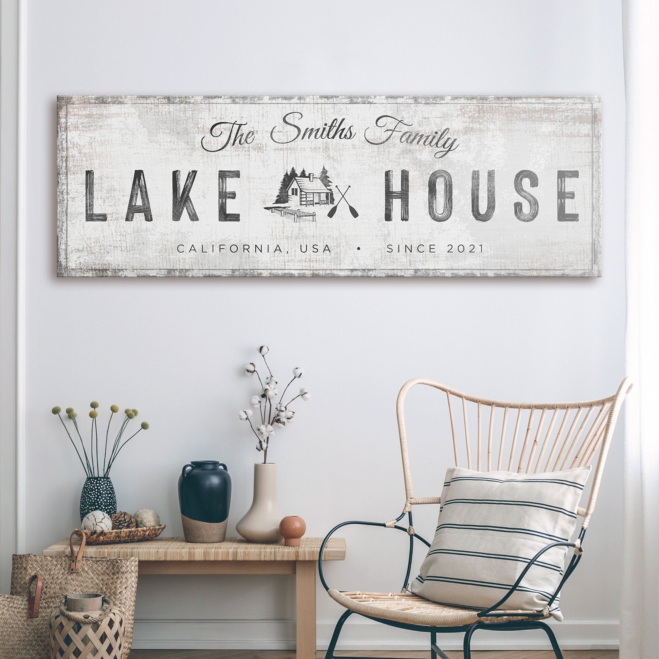 Lake House Sign | Lake House Wall Decor | Custom Lake House Sign