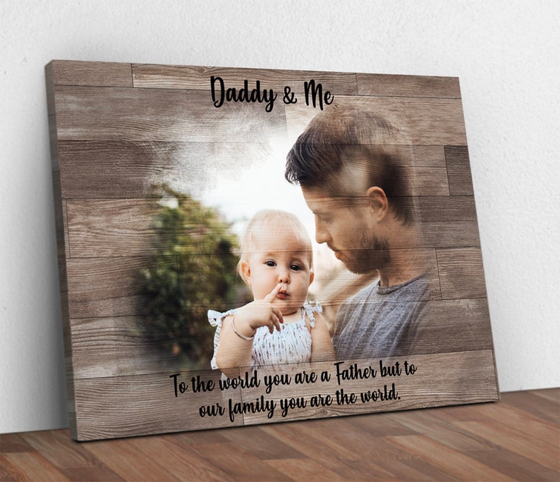 Dad Birthday, First Father's Day gift, Father's Day gift from daughter, Forever your little girl, Father's Day Sign, Personalized Gift image 1