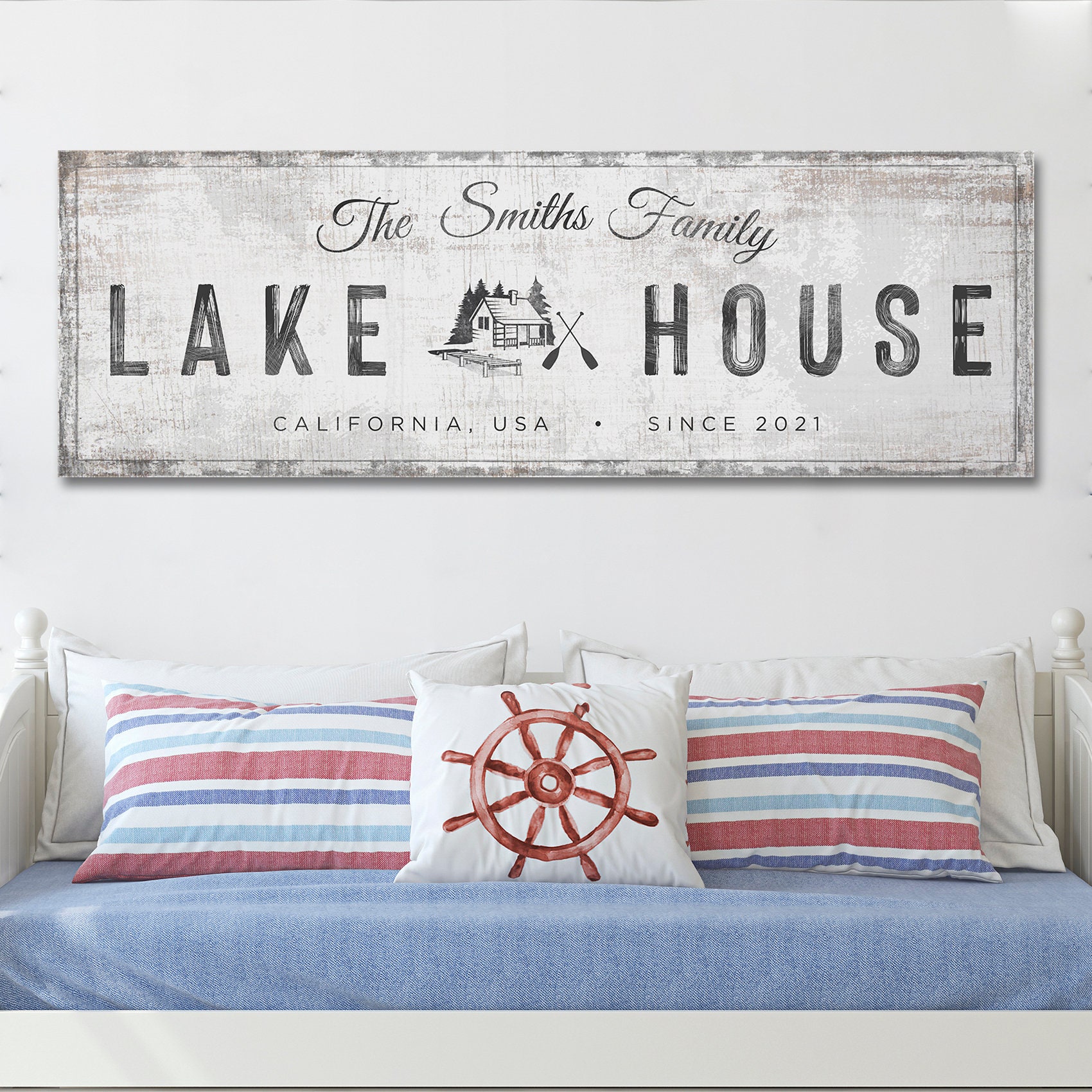 Lake House Sign | Lake House Wall Decor | Custom Lake House Sign