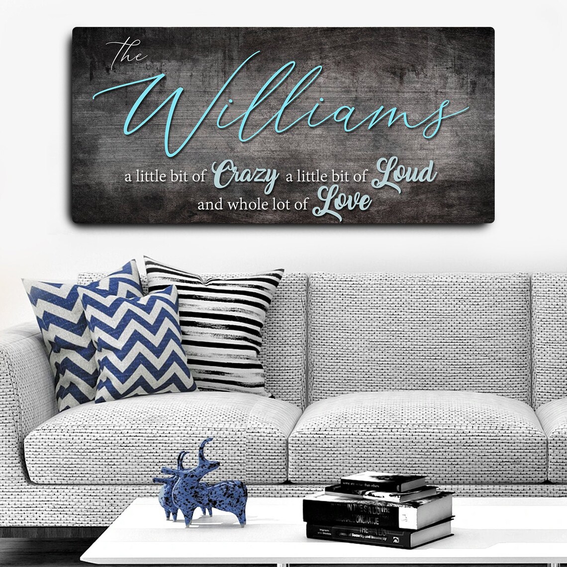 This is Us Personalized Canvas Custom Name Sign A Little Bit Etsy