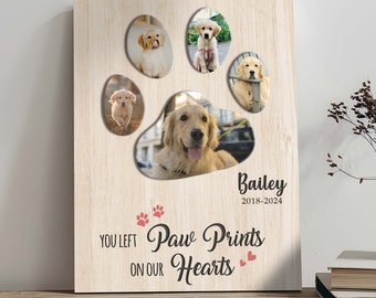 Pet Memorial Portrait | Pet Memorial Gift | Custom Dog Portrait | Custom Dog Lover Gift Canvas | Pet Loss Gift Sign | Pet Remembrance Gift