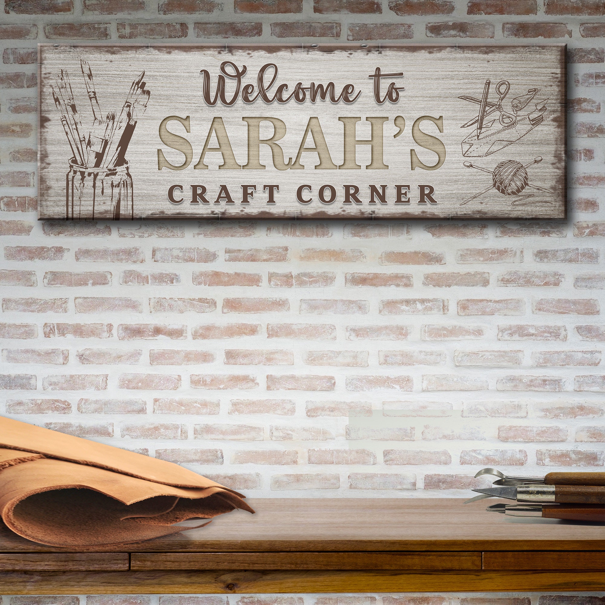 Craft Room Sign | Craft Room Wall Art | Personalized Name Sign | Kids ...