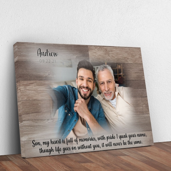 Loss of Son Personalized Memorial Gift for Loss of Son Son