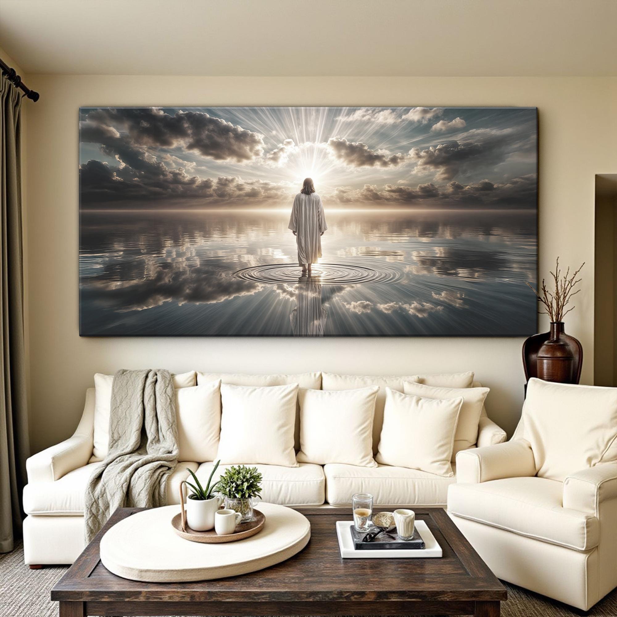 Walking on Water Faith Wall Art | Christian Wall Art | Spiritual Home ...