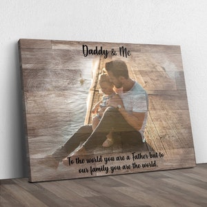 Dad Birthday, First Father's Day gift, Father's Day gift from daughter, Forever your little girl, Father's Day Sign, Personalized Gift image 2