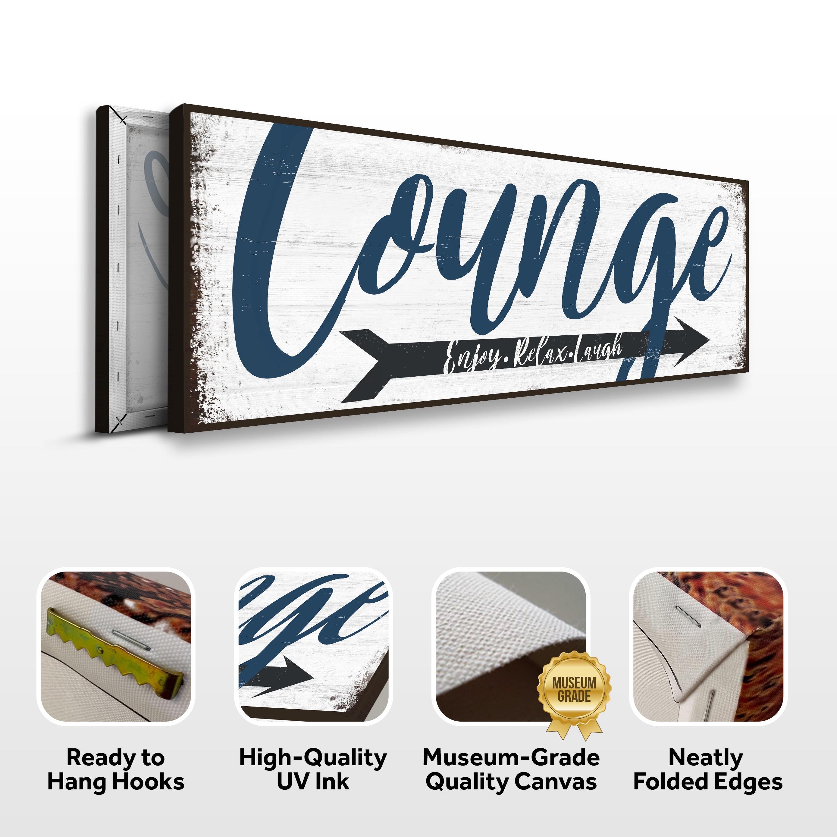 Customized Lounge Sign | Family Lounge Sign Decor | Lower Level Lounge ...