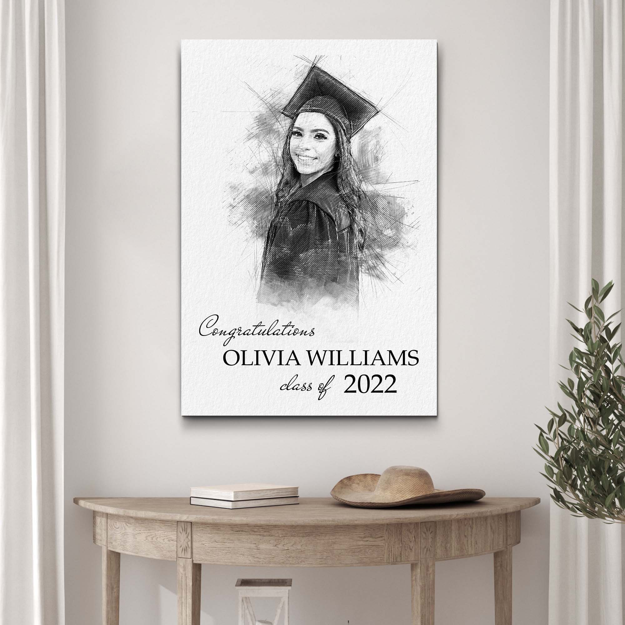 Graduation Gift for Her | Graduation Canvas Gift for Him Custom ...