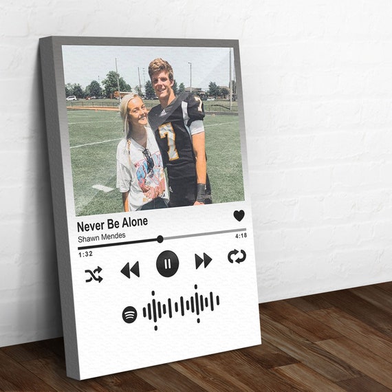Buy Spotify Couple Sign Anniversary Gift for Boyfriend Canvas